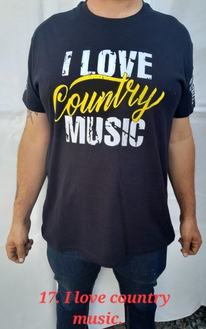 Tee-Shirt --" I Love Country Music