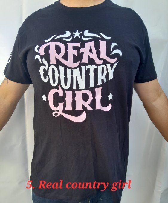 Tee-Shirt      --"Réal country girl"--