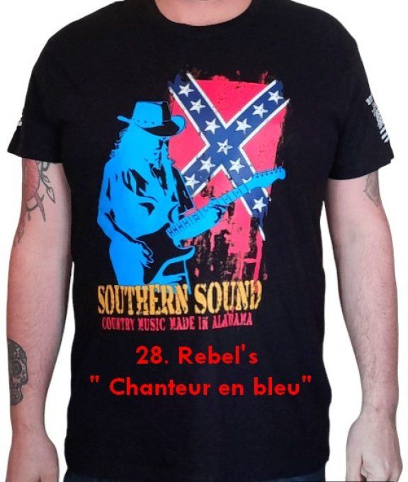 Tee - shirt " -- Chanteur bleu -- "