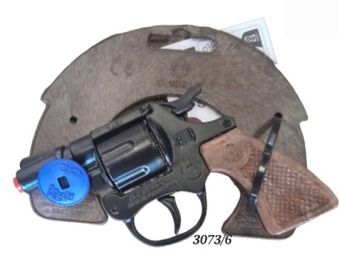 Pistolet police (mini) noir métal