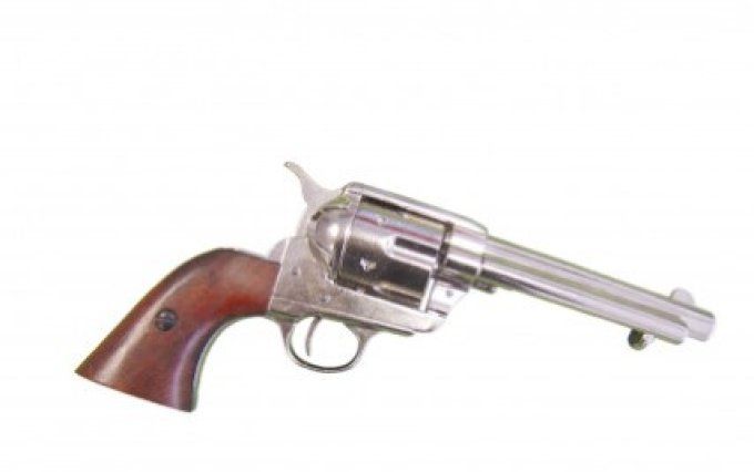 Pistolet gris brillant