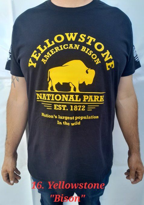 Tee-Shirt        --"Yellowstone (Bison)"--