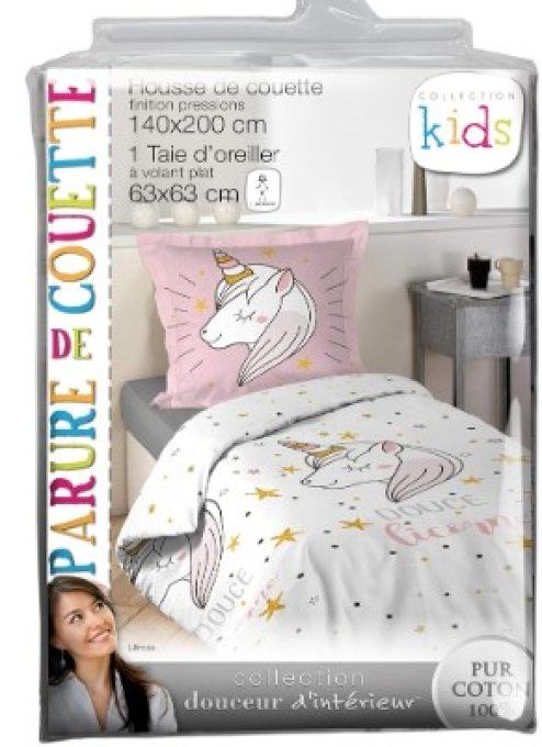 Parure de couette " LICORNE "