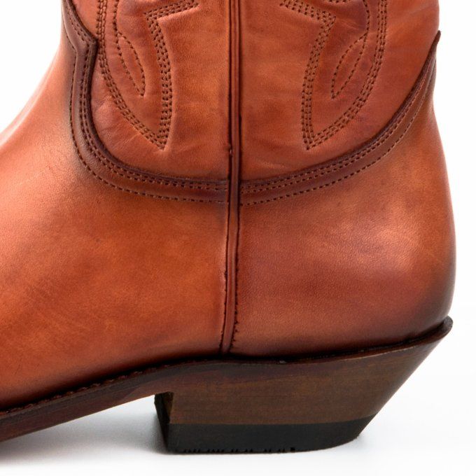 Bottes Vintage cognac