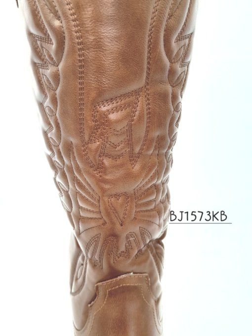 Botte haute camel
