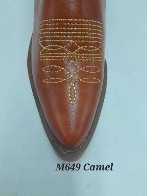 Bottine camel étoile dorée