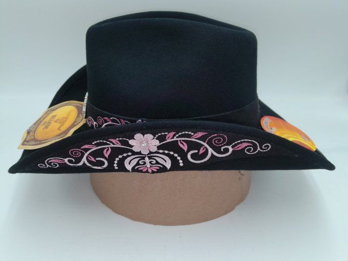 Chapeau guitare rose