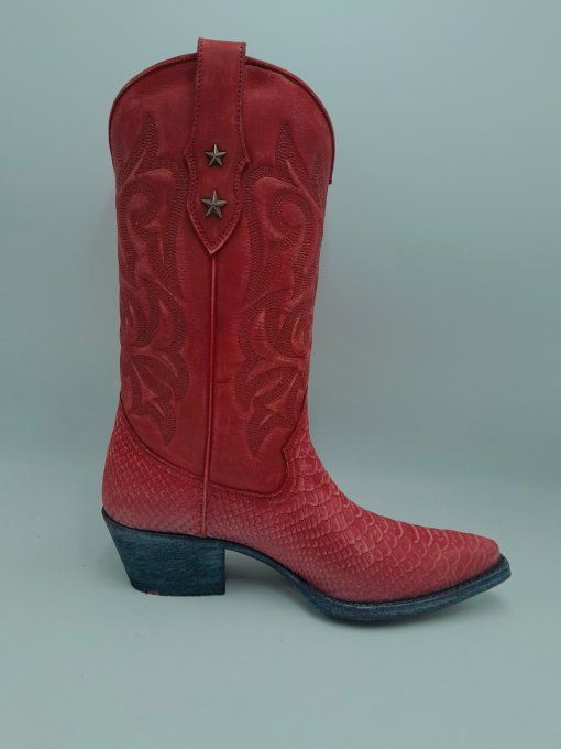 Botte Alabama rojo lavado