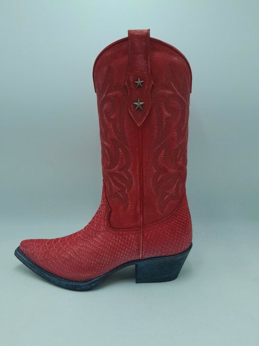 Botte Alabama rojo lavado