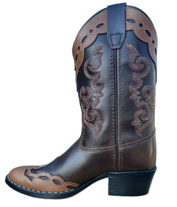 Botte marron motifs