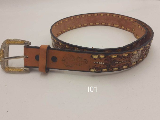 Ceinture marron "pièce"