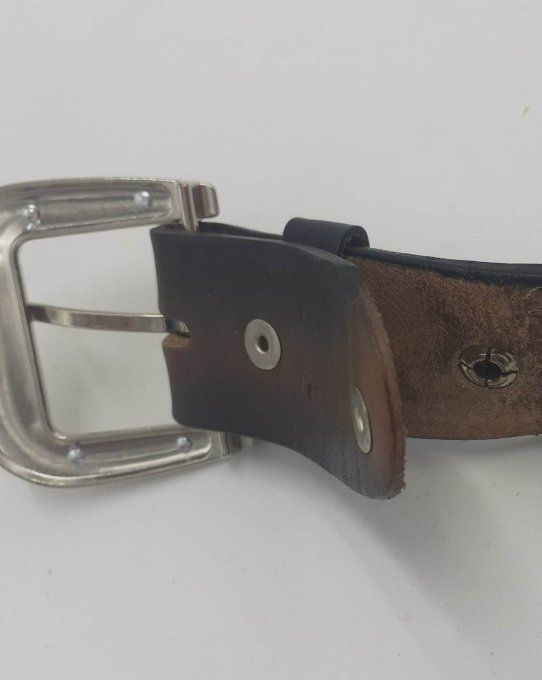 Ceinture marron "Chevaux "