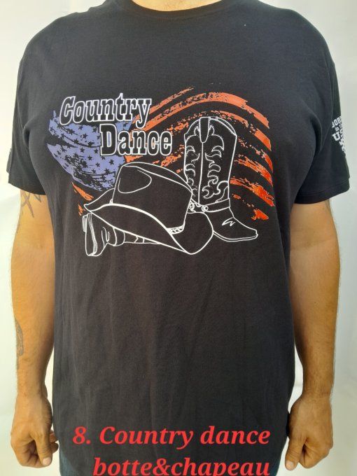 Tee-Shirt    --" Country Dance (2 Bottes&Chapeau)