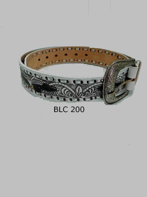 Ceinture aigles volant blc