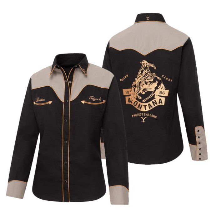 YELLOWSTONE - Shirt cowboys -