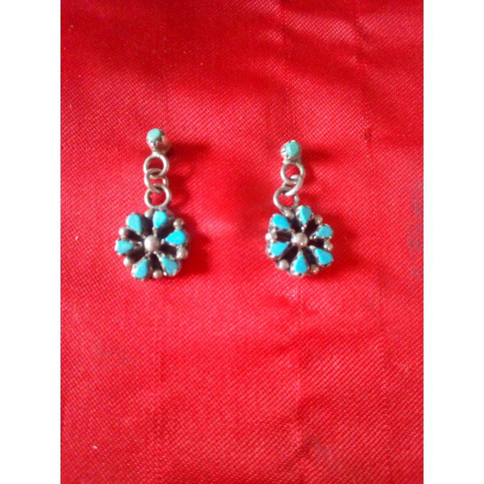 Boucle d'oreilles Fleurs & Gouttes