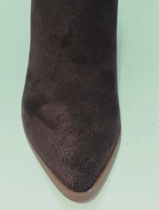 Botte marron à strass