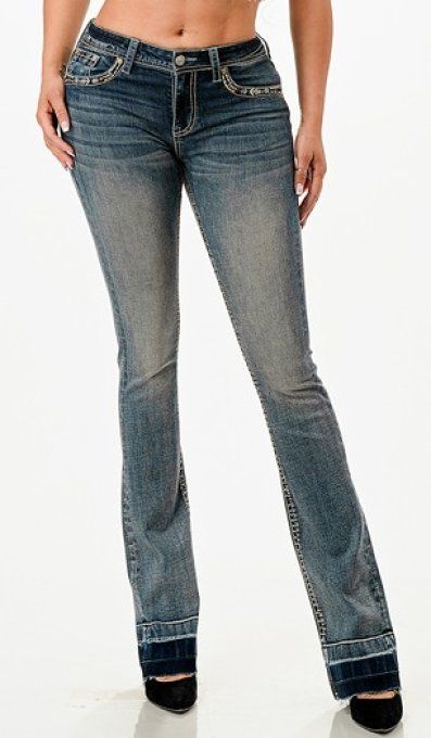 " Jeans Fer à cheval -Cowboys - "