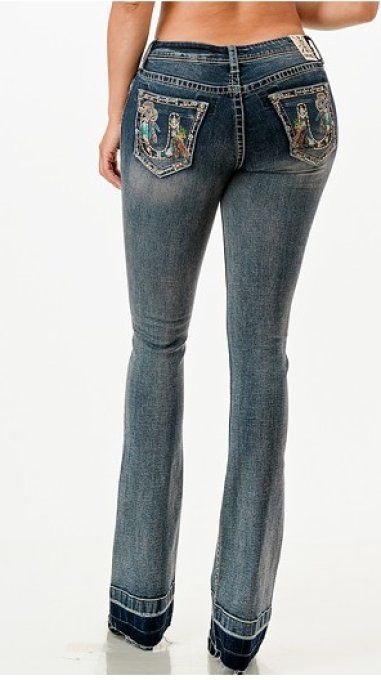 " Jeans Fer à cheval -Cowboys - "