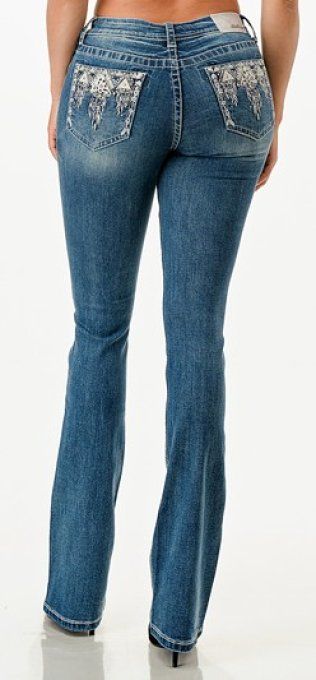 " Jeans Triangle - Plume "