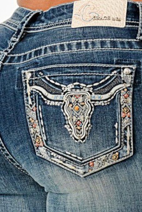 " Jeans Crâne "