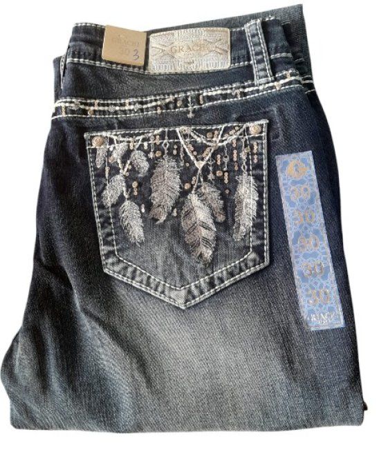 " Jeans Plume "
