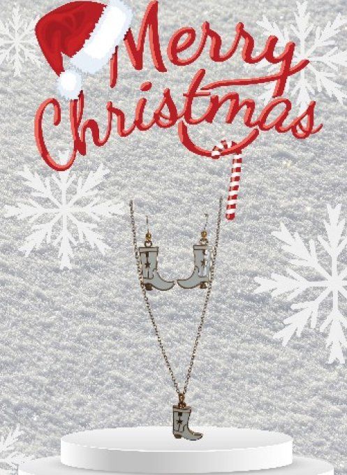 Parure botte blanche