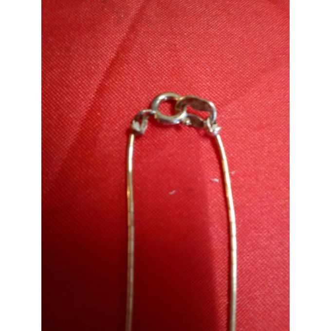 Collier pierre bleu et 2 plumes