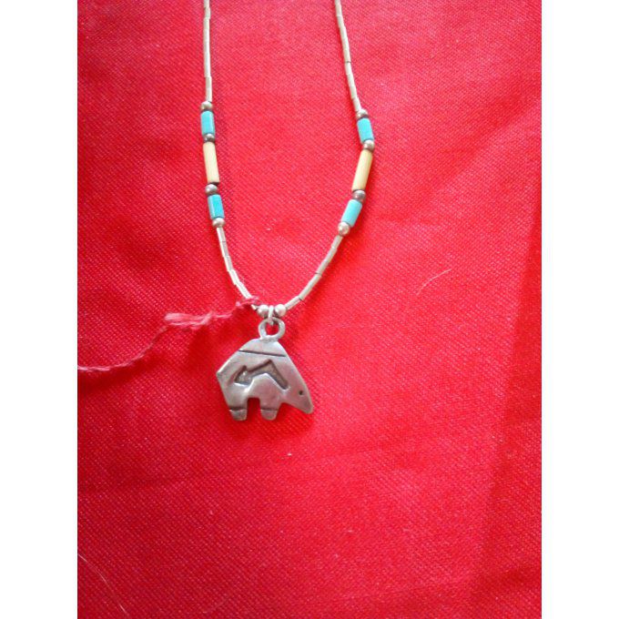 Collier Ours en argent