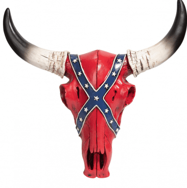 Crâne vache drapeau sudiste