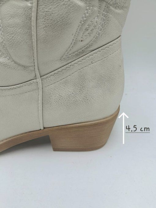 Botte gris argenté