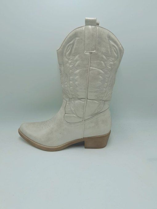 Botte gris argenté