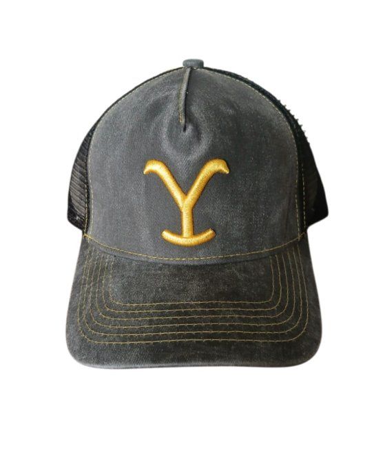 Casquette " Y " délavé noir
