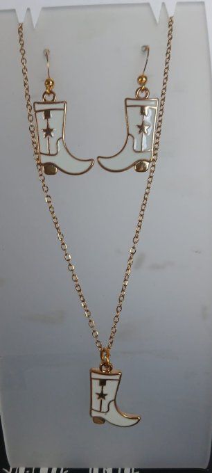 Parure botte blanche