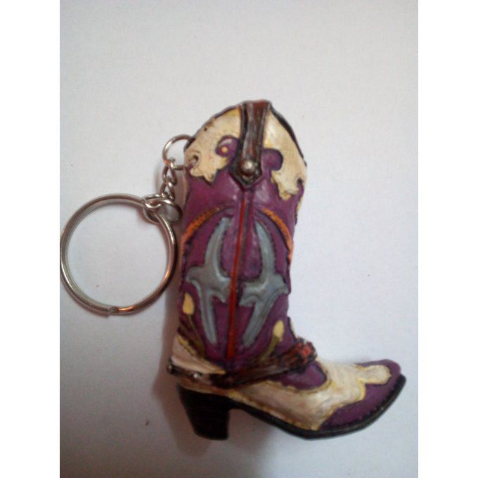 Porte clé violet