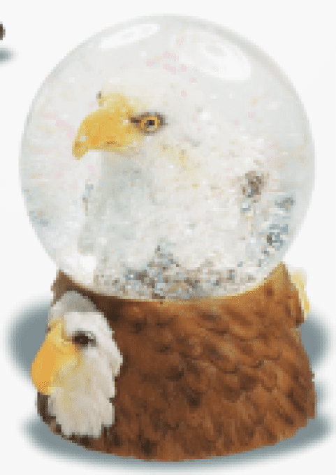 Boule à neige aigle