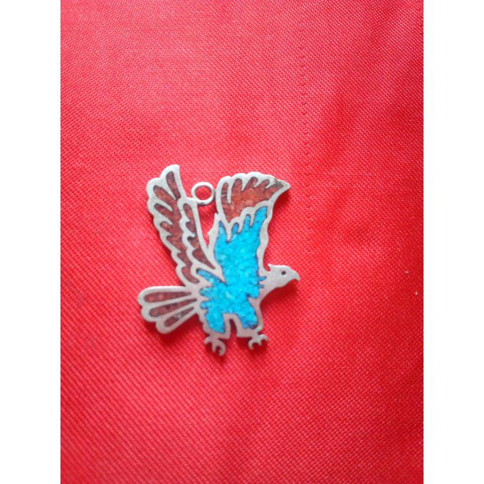 Pendentif Aigle Volant en Couleurs