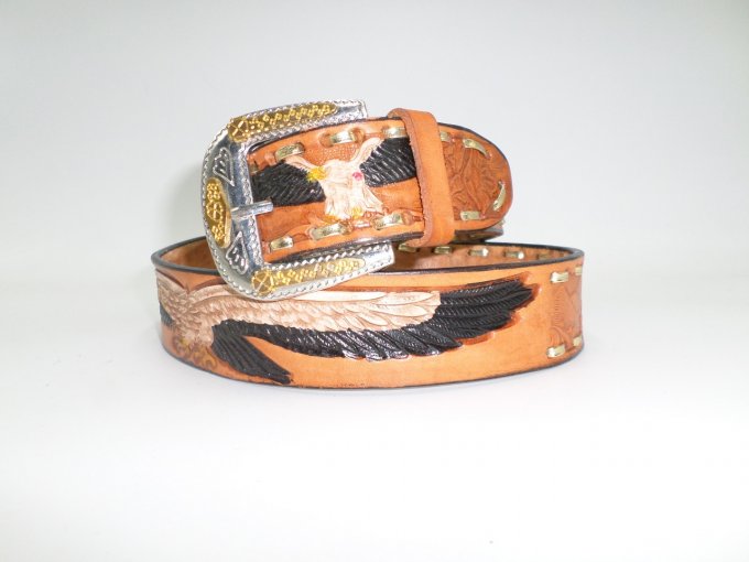 Ceinture marron aigle - 36 -