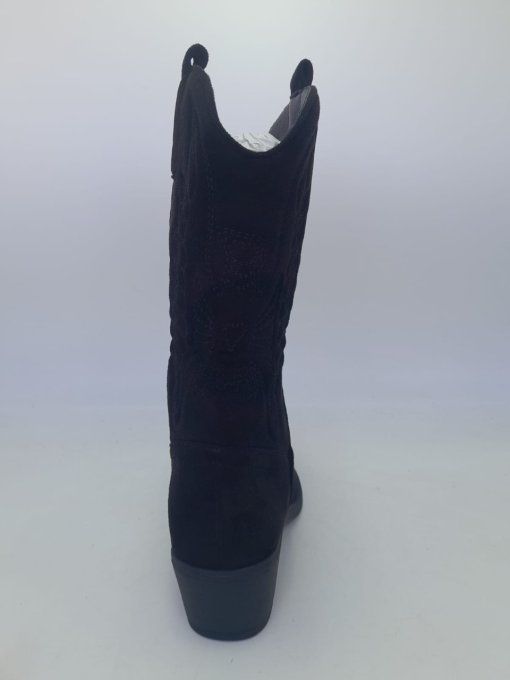 Botte façon daim black