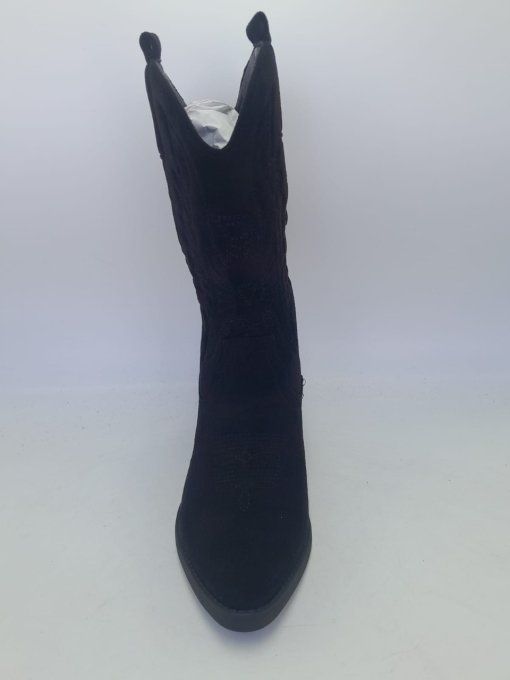 Botte façon daim black