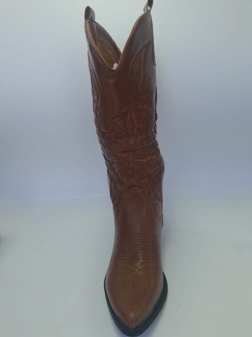 Botte haute camel
