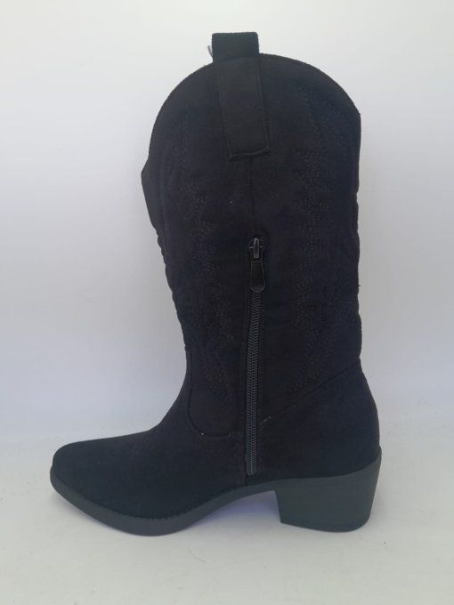 Botte façon daim black