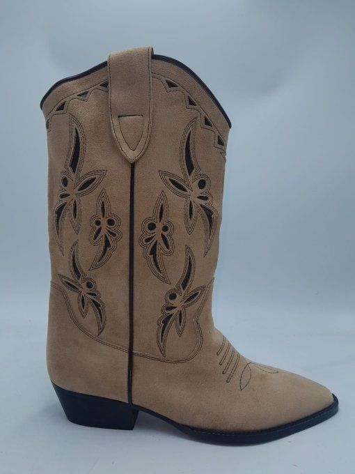 Botte marron florales