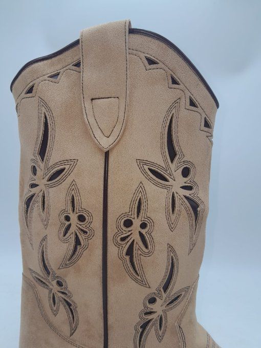 Botte marron florales