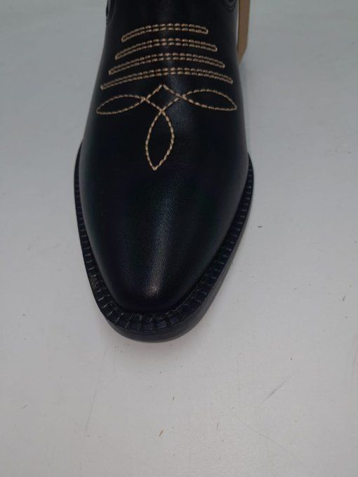 Botte noir florales