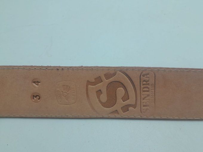 Ceinture marron fantaisie façon croco