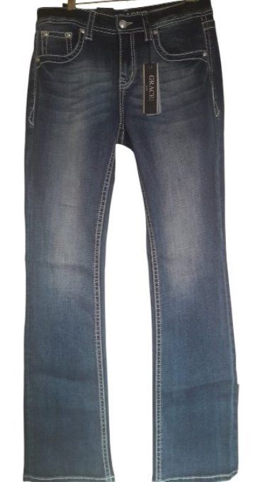 " Jeans Ailes marron "