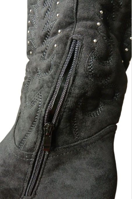 Botte noir à strass (2)