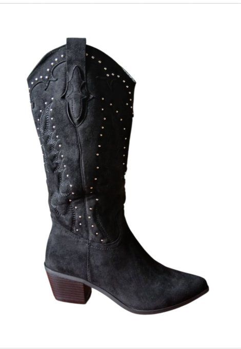 Botte noir à strass (2)