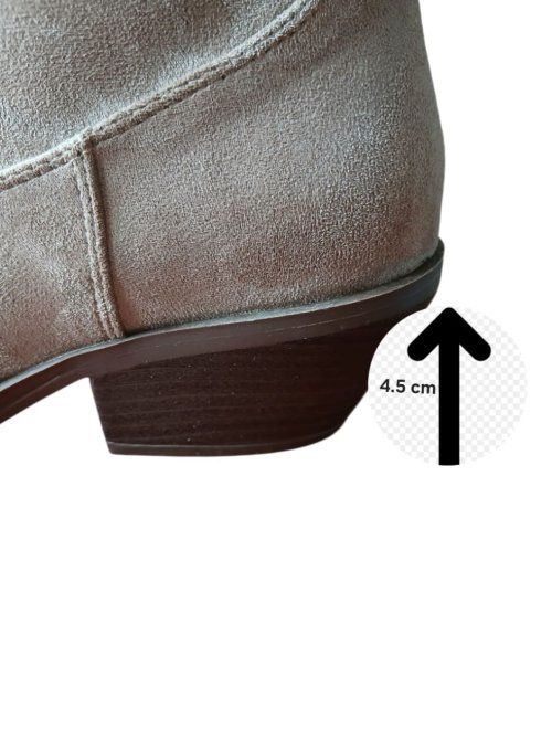 Bottine florale taupe